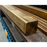 Квадрат бронзовый ДКВНТ 15x15 мм БрБ2 ГОСТ 15835-2013