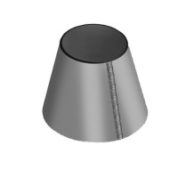 Обечайка стальная коническая 1120x720x8 мм 16ГС ГОСТ 14249-89