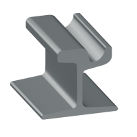 Рельсы РТ62 стальные трамвайные 9 м Э76 ГОСТ 55941-2014