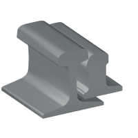 Рельсы Р50 стальные рамные с остряком 4 м Э76 ГОСТ 33535-2015