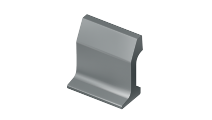 рельсы РК50 стальные контррельсовые 3 м Э76Т купить в Перми