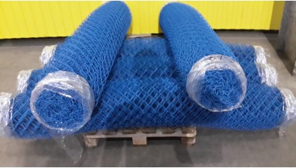 сетку рабицу стальную с полимерным покрытием (ПВХ) 10x10 2,2 мм купить в Перми