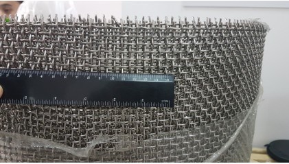 сетку нержавеющую рифленую (канилированную) 40x40 6 мм 12Х18Н10Т купить в Перми