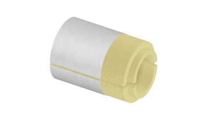 скорлупу ППУ фольгированная 1220x60 мм для труб купить в Перми