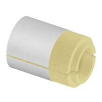 Скорлупа ППУ фольгированная 114x50 мм для труб ГОСТ 30732-2020