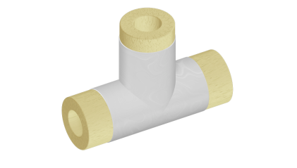 тройник теплоизоляционный минераловатный 133x32 мм купить в Перми