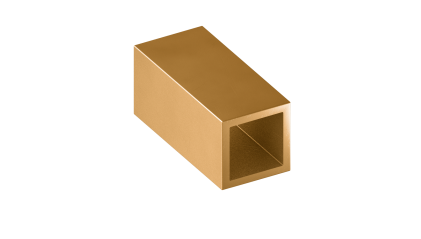 трубу латунную профильную квадратную ДКВНТ 48x48x4 мм Л68 купить в Перми