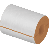 Цилиндр теплоизоляционный базальтовый вырезной оцинкованный 720x50x500 мм НГ Ц 100 ГОСТ 23208-2022