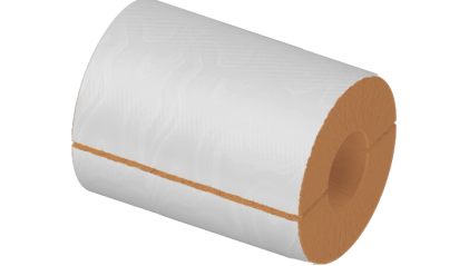 Цилиндр теплоизоляционный базальтовый 114x100x1200 мм НГ Ц 100 фото цилиндр теплоизоляционный базальтовый 114x100x1200 мм НГ Ц 100 купить в Перми