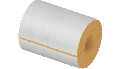 цилиндр теплоизоляционный минераловатный 1020x50x1000 мм Г1 Ц 100 купить в Перми