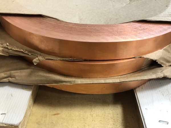 Лента медная ДПРНМ 10x1 мм М1 ГОСТ 1173-2006 фото